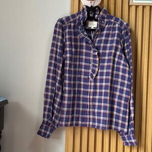 Sezane Chlo Shirt Carreaux Oxford - Size 38